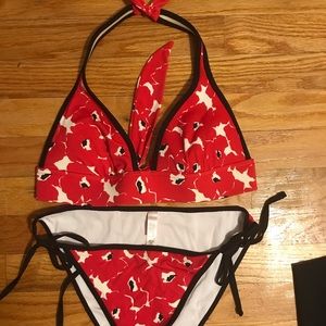 Victoria secret bikini. Poppy print.